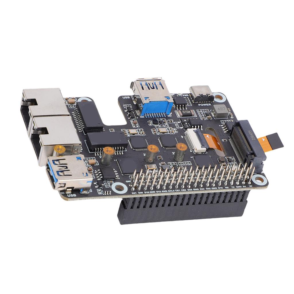Адаптер PCIe на USB 3.2 Gen1 2.5G ETH M.2 NVMe Поддержка протокола NVMe M.2 SSD Расширяет 2 порта USB 3.2 Gen1 2 порта Ethernet