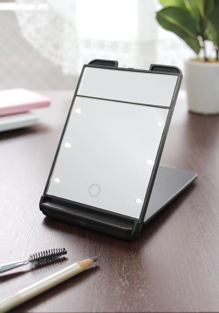 Компактное осветляющее зеркало с 3-кратным увеличением, сенсорное, мини, черное, YLD-1600,