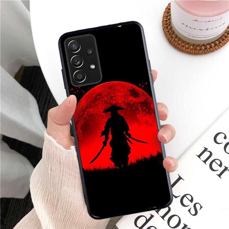 Samurai Oni Mask Phone Case for Samsung Galaxy A13 A22 A12 A32 A71 A11 A21S A33 A52 A72 A51 A50 A70 A31 M31 Funda Coque Case