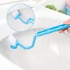 1Pcs Portable Curved Bathroom Cleaning Brush Cleaning Accessories Bathroom Brush Angle Handle Curved Brush Toilet Brush