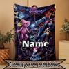Custom Name Personalized Poppy Playtime Print Blanket, Home Decor, Bedroom, Sofa, Camping, Couch, Gifts for Birthday Christmas