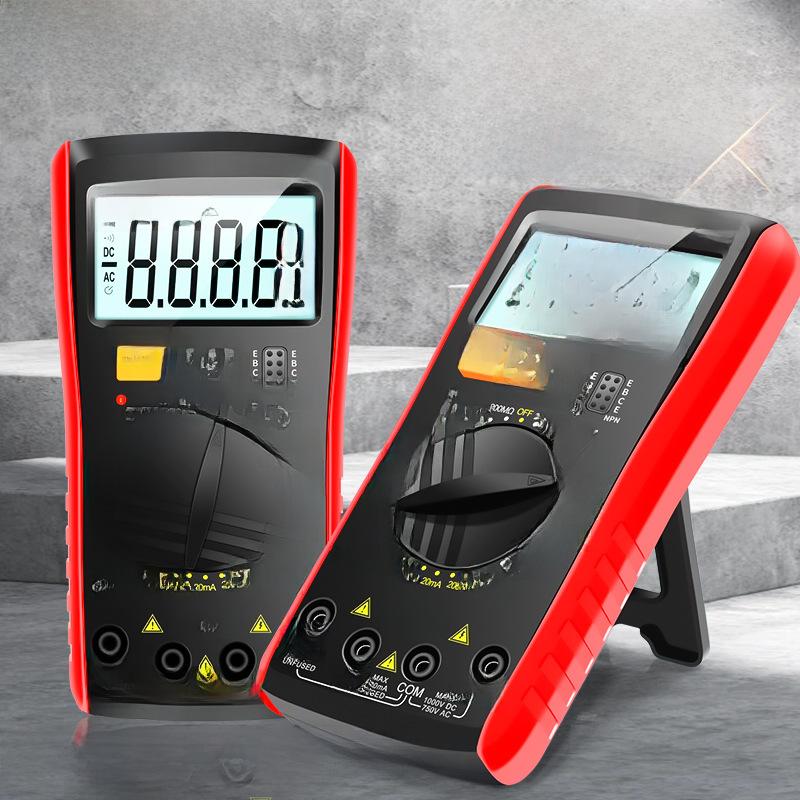 Высокоточный цифровой мультиметр с подсветкой, автоматический многодиапазонный тестер для измерения напряжения, тока, сопротивления