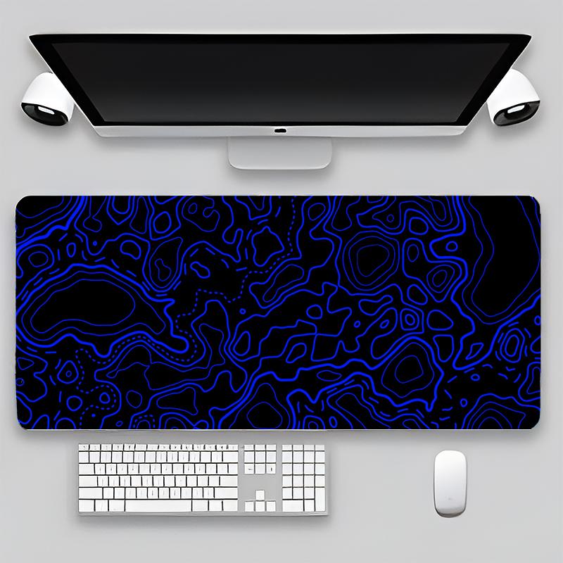 Terrain Map Contours Keyboard Gamer Carpet Rubber Mat Full Gamer Pc Keyboard Mouse Gamer Table Gaming Pc 90x40cm