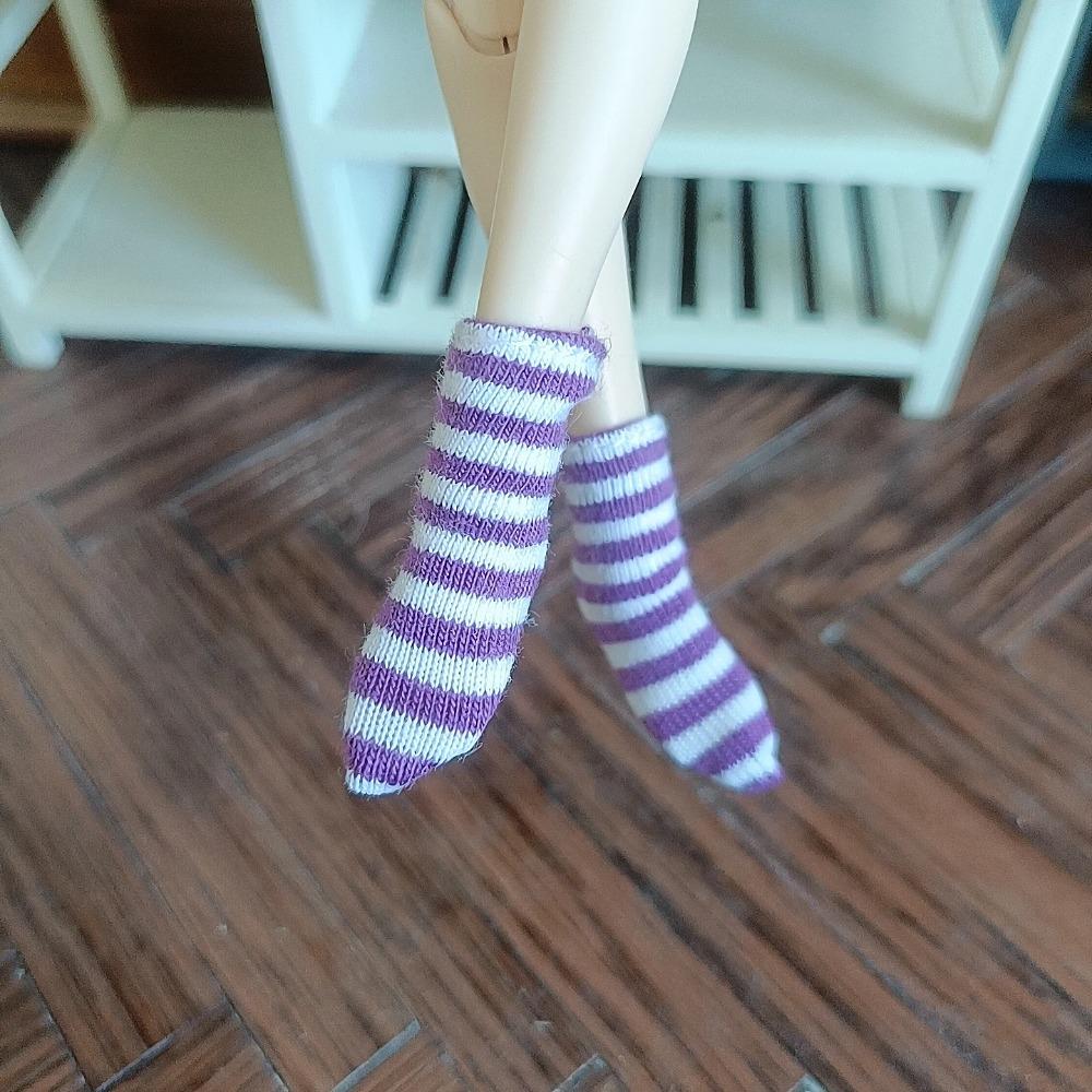 Handmade Blyth ob24 Doll ankle socks for 1/6 Scale, Fits 30cm Body - Soft Knit/Crochet Miniature dolls Accessories