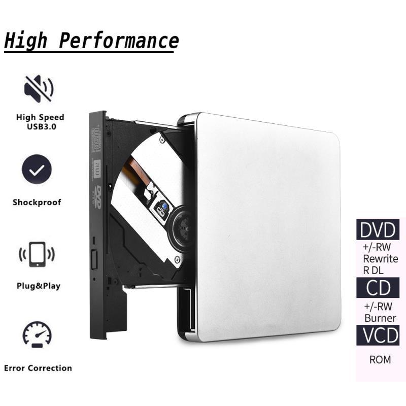 External CD/DVD Drive for Laptop External DVD Burner CD/DVD +/-RW Drive/Burner/Writer USB3.0 Mobile