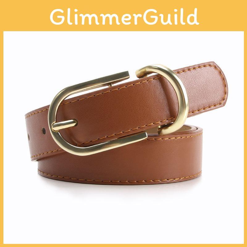 Modern Alloy Ladies Belt With Classic Buckle For Casual Jeans And Office Attire