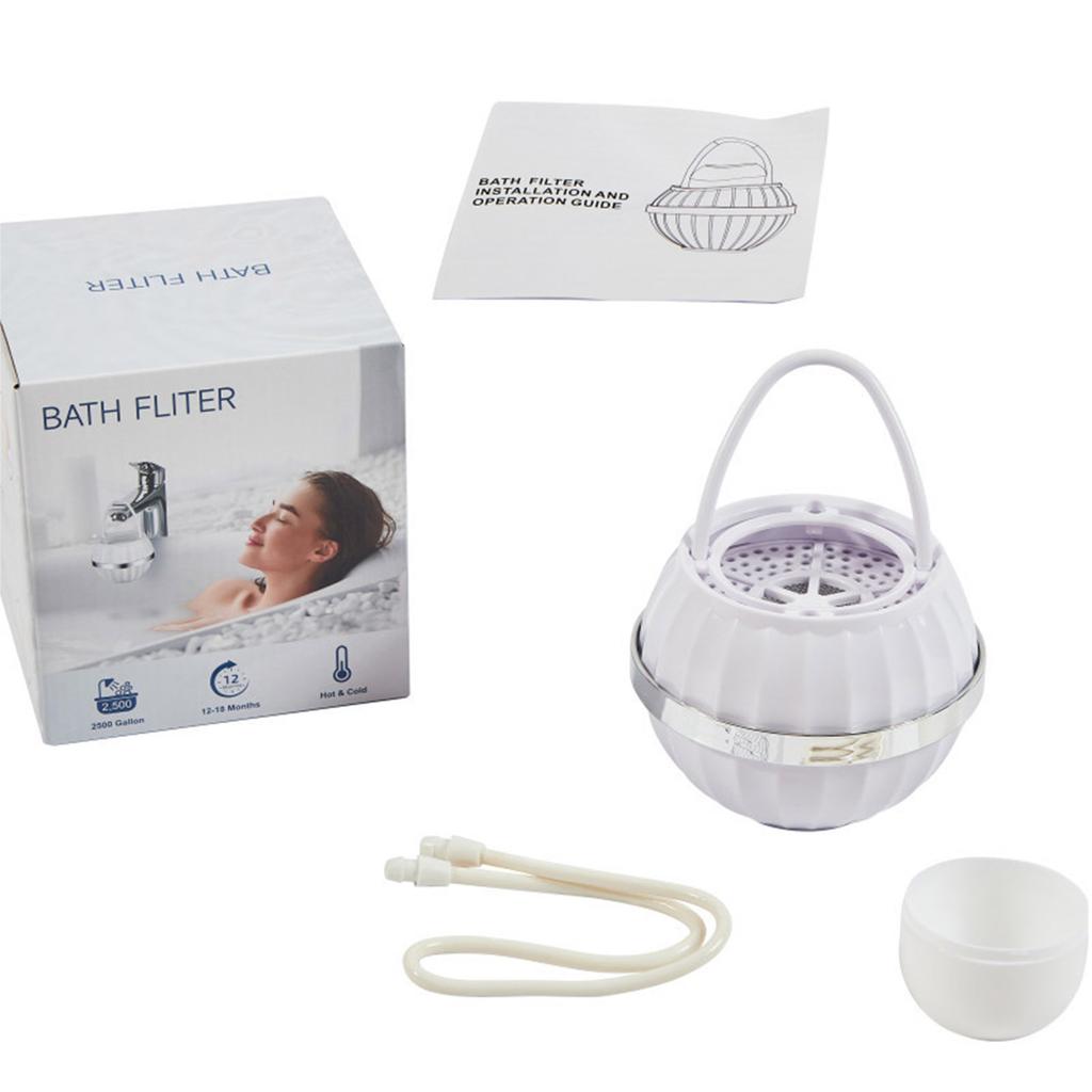 Пластиковый фильтр для воды для ванны Эффективный подвесной фильтр для смесителя ванны Портативный фильтр для душа для душа Смеситель для ванны