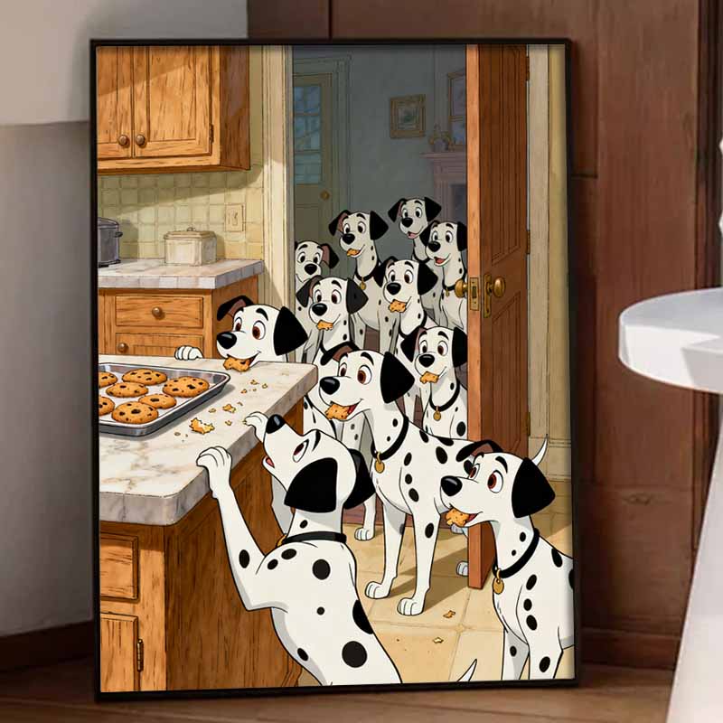 Disney diamond art painting kit dalmatian dogs handmade diy gifts, wall art crafts, home room decoration