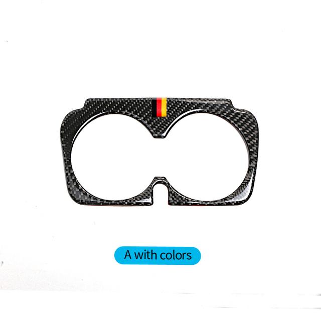 Углеродное волокно для Mercedes Benz W205 C180 C200 C300 C Class Центральная консоль Подстаканник Отделка Рамка Наклейка Интерьер автомобиля