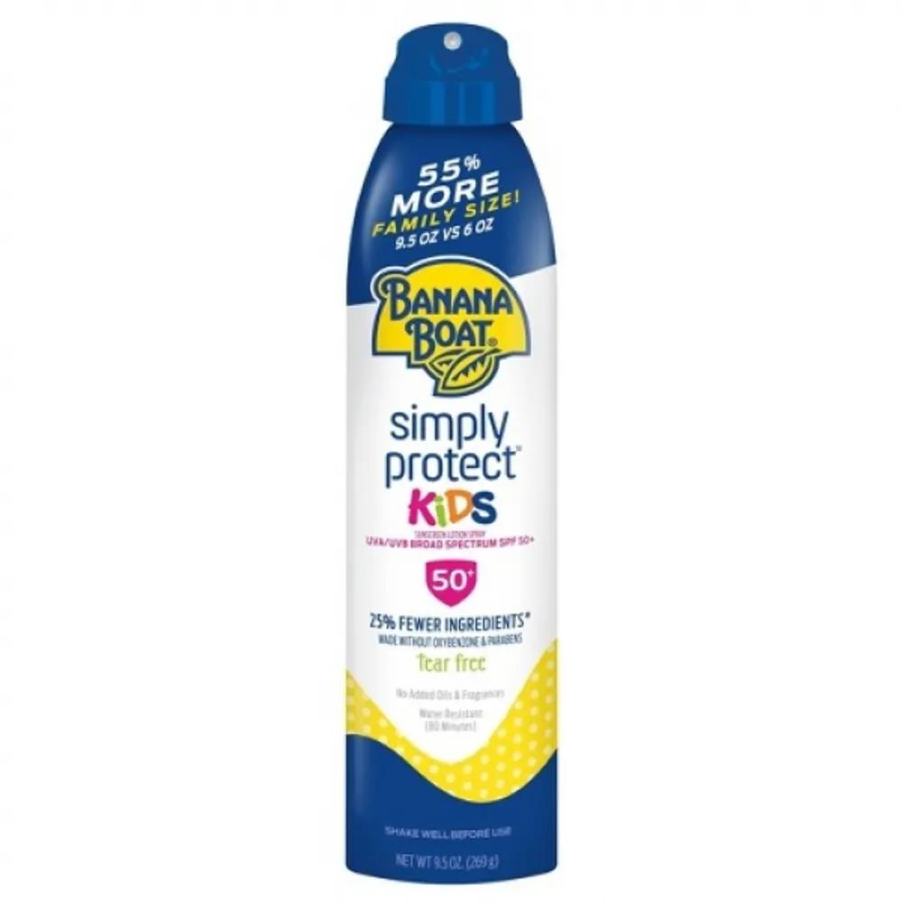 Banana Boat Simply Protect Kids Sunscreen Spray SPF50+ 269g