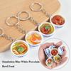 PVC Key Chain Pendant Porcelain Children Play Toys Kitchen Food Props Play House Food