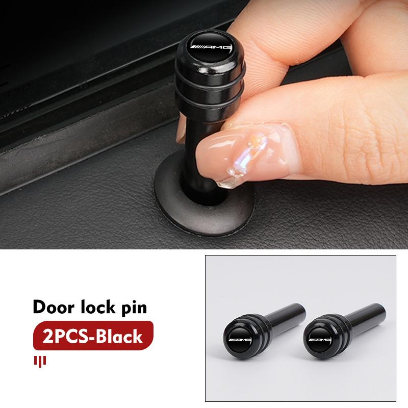 2/4pcs Car Security Window Door Lock Pull Pins Aluminum Interior For Mercedes Benz AMG A B C E S G Class W201 W210 W108 W205 XM2