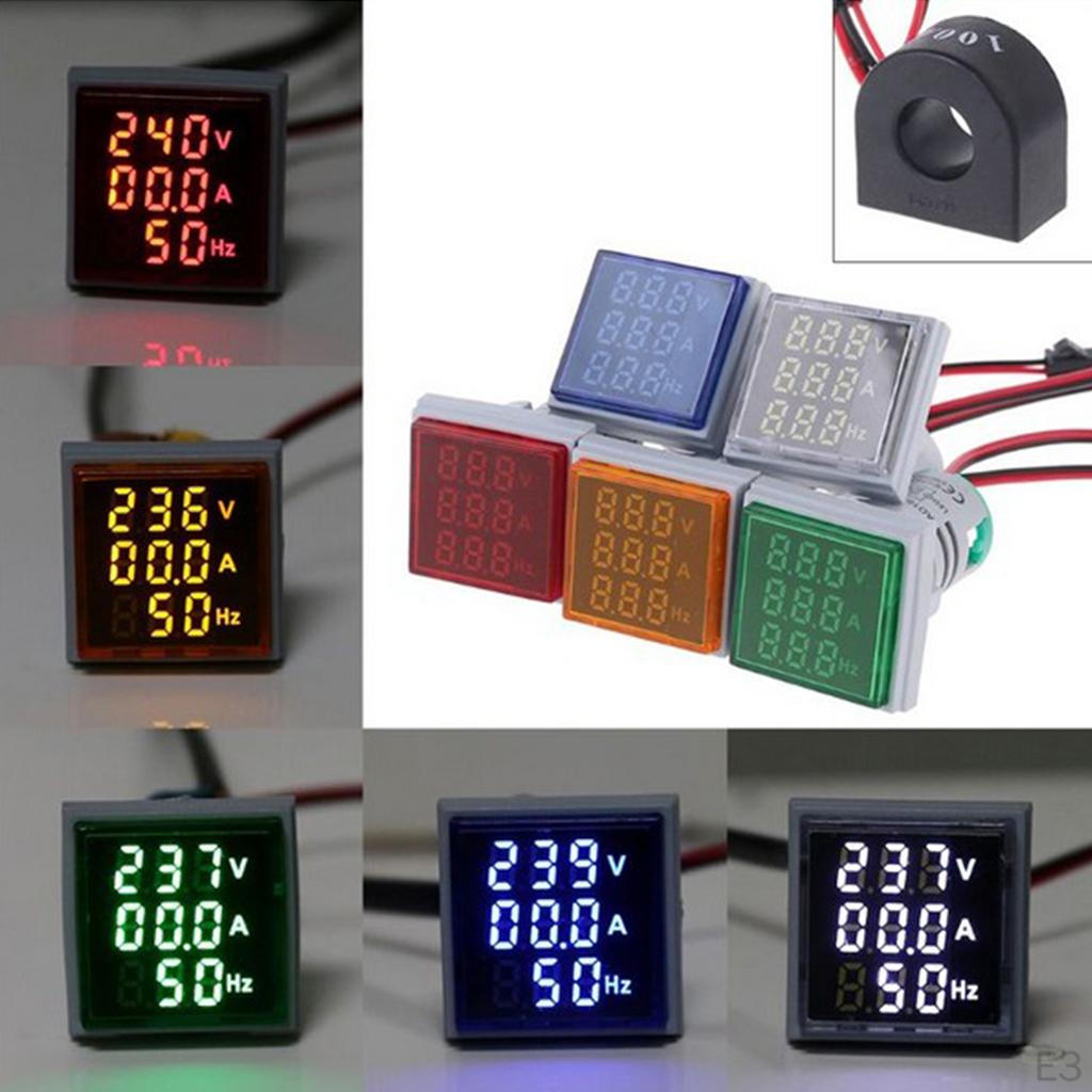 3 In Digital Ammeter 60-500V