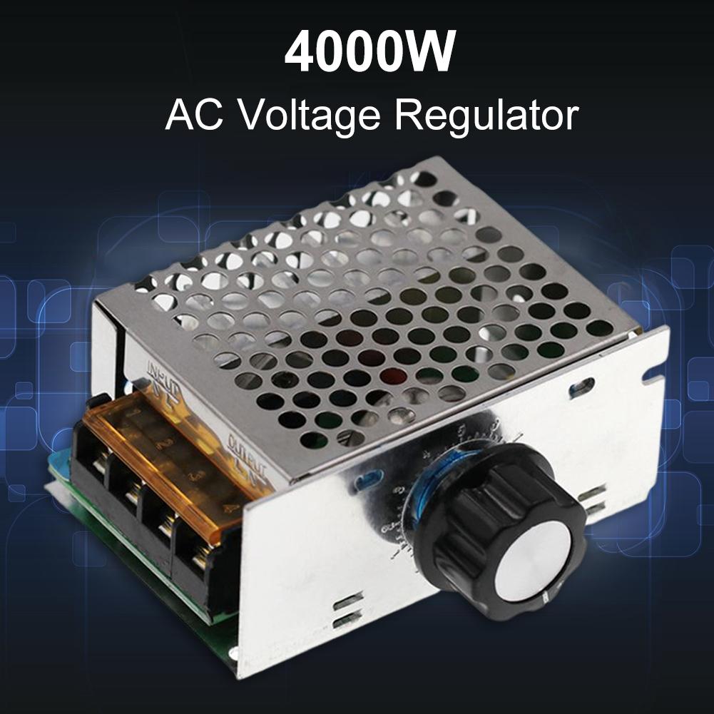 UK AC 220V 4000W Электрический регулятор напряжения Многоразовый контроллер Модуль для дома