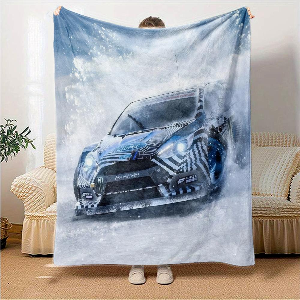 Forza Horizon Flannel Blanket, High quality Comfortable for All Seasons, Home Decor, Warmth and Comfort