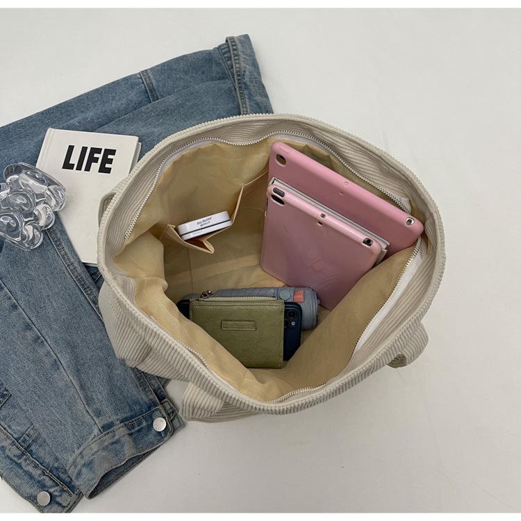 Холщовая сумка кроссбоди большой вместимости в японском стиле - Повседневная сумка-тоут и наплечная сумка для поездок на работу