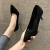Woman Pumps  High Heels Stiletto Pump Single Shoes Female Office Shoes Ladies Black Pointed Toe Sexy Party Wedding Shoes