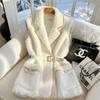 Жилет женский новый зимний ощущение маленький модный многослойный ношение белый жилет утолщенное пальто
