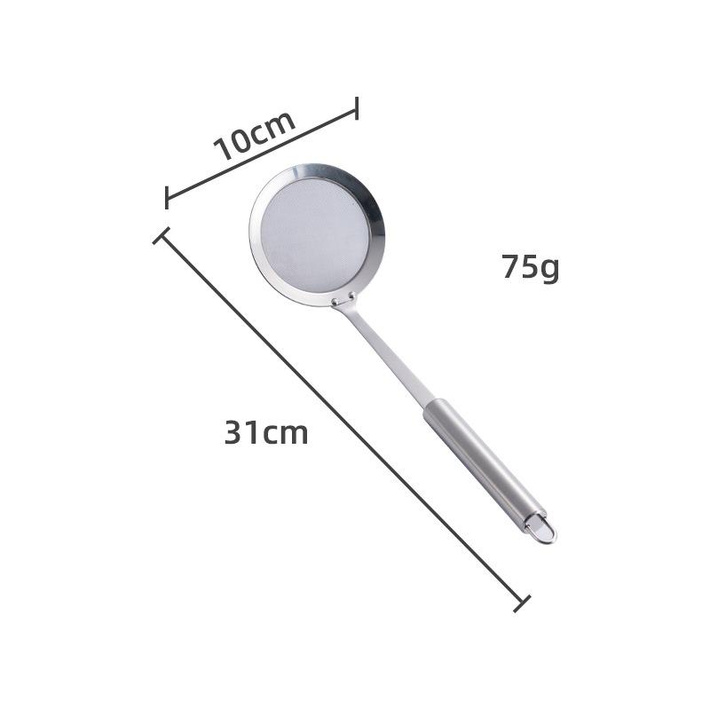 HANYANG 304 Широкая боковая круглая стальная ручка ситечко для утечки из нержавеющей стали Кухонные принадлежности Посуда Воронка Воронка Горячий горшок для супа