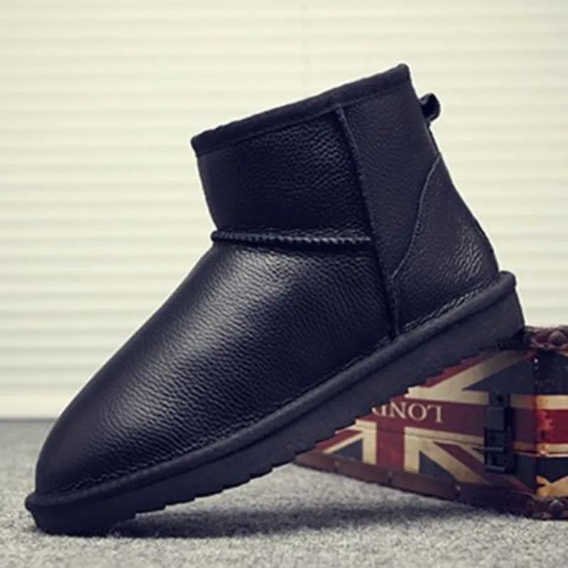 Мужская зимняя обувь на плоской подошве, мужские зимние ботинки, нескользящая обувь без застежек, распродажа, модное предложение, походная обувь класса люкс из хлопка, рабочая обувь из меха