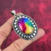 Rainbow Solar Quartz 925 Solid Sterling Silver Pendant, Handmade Gemstone Pendant Jewelry, Gifts For Wife Brand New Pendant