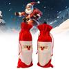 Wine Christmas Bottle Cover Red Nose Santa Claus Bottle Dress Up Bags Props