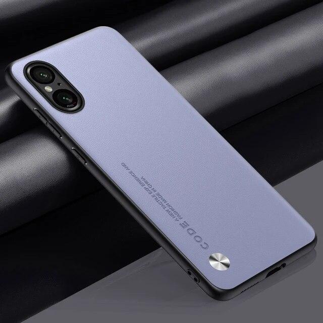 Обычный чехол из искусственной кожи для Sony Xperia 5 В 5 В, матовый силиконовый противоударный защитный чехол для телефона Sony Xperia 1 10 IV V 1 В 10 В 5G