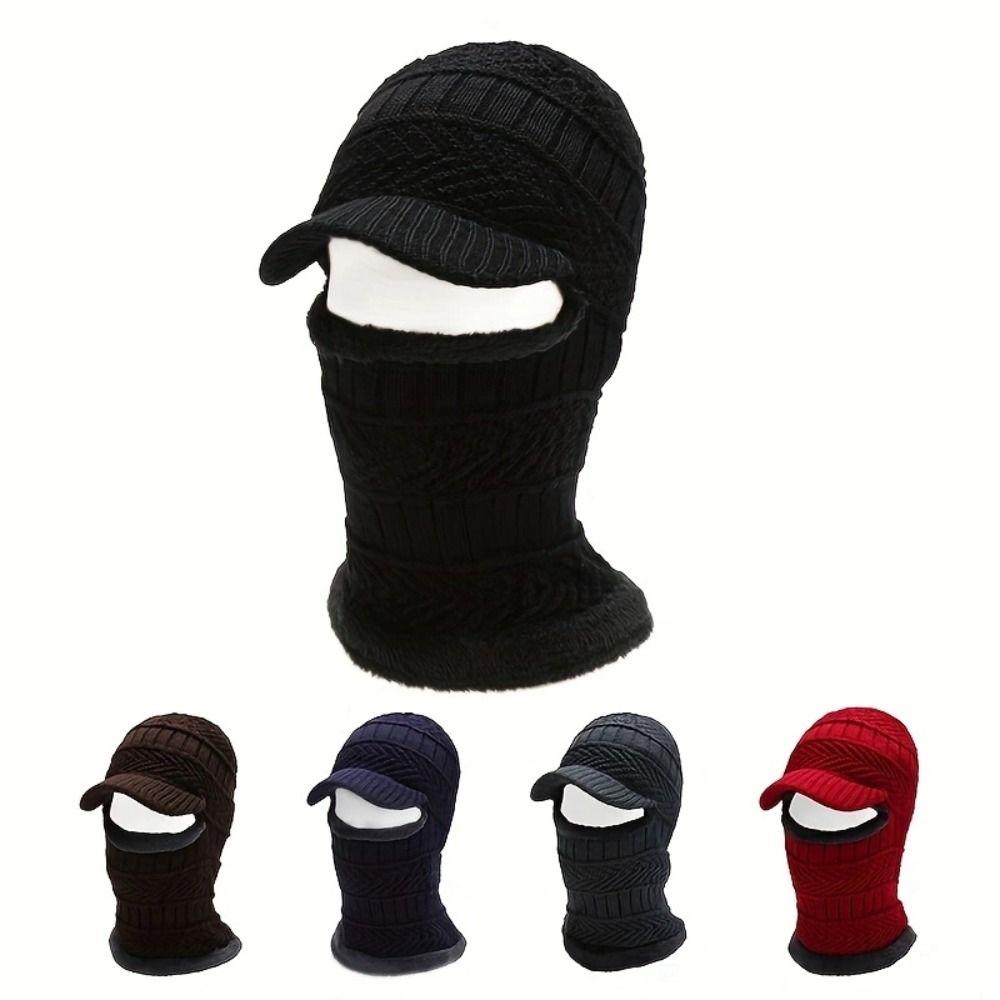 Polyester Winter Warm Hat Neck And Face One-Piece Balaclava Mask Bonnet Warm Scarf Caps Winter