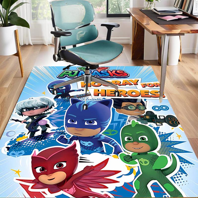 1pc PJ Marks1 Design Area Rug - Non-Slip, Soft & Cozy Floor Mat for Living Room, Bedroom, Office - Indoor/Outdoor Decorative Carpet