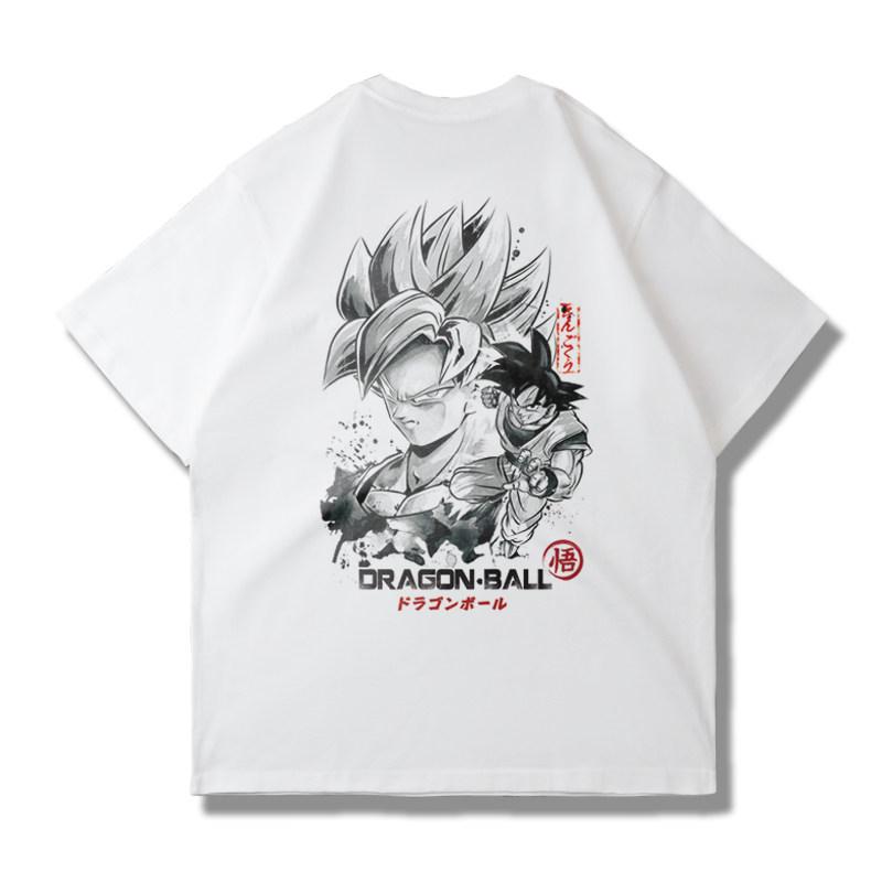 Семь мужских и женских футболок с коротким рукавом Dragon Ball Super Z с изображением Гоку, Гохана, Броли и Бигиты