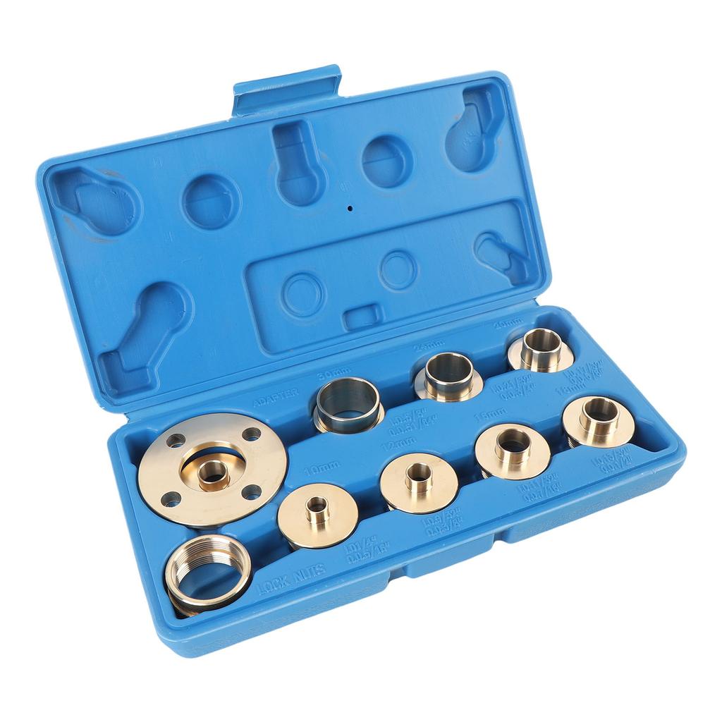 11 Piece Router Guide Kit Brass Efficient Long Lasting Router Template Guide for Woodworking
