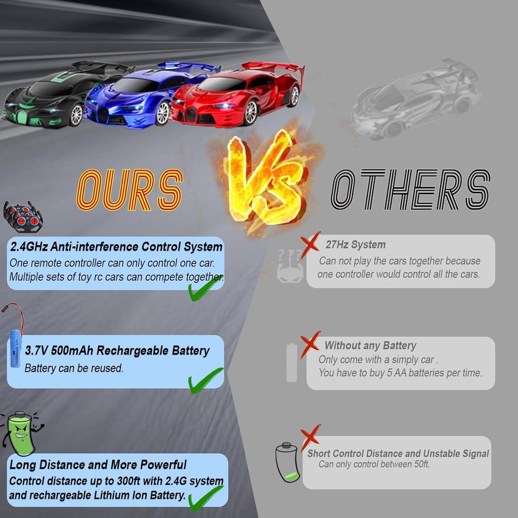 Машинка с дистанционным управлением 2,4 ГГц, перезаряжаемая, высокоскоростная, 1/18, радиоуправляемые машинки, игрушки, гонки, хобби, с фарами, рождественские подарки на день рождения для детей