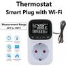 WIFI Digital Thermostat Socket 16A Outlet Plug Remote Temperature Controller Switch Cooling Heating 2M Temperature Sensor