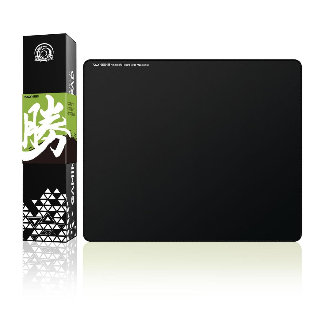 TALONGAMES Win Series Мышь Игровая мышь Киберспортивная мышь Резиновая усиленная Большая Черная Японский дистрибьютор Коврик, Коврик, Коврик, 490x420x4мм, Ткань, Противоскользящий