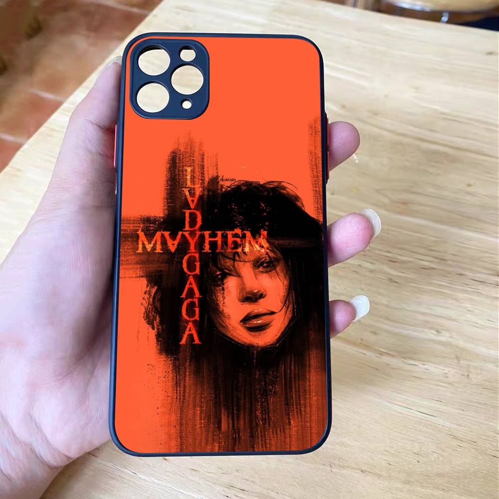 Singer L-Lady Gaga Mayhem Matte Shockproof Phone Case For iPhone X XS 15 14 11 12 13 pro MAX 16mini Translucent