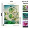 5D Diy алмазная живопись цветок кубик льда зеленая роза вышивка розы картина из горного хрусталя Алмазная мозаика 30x40 см/12x16 дюймов