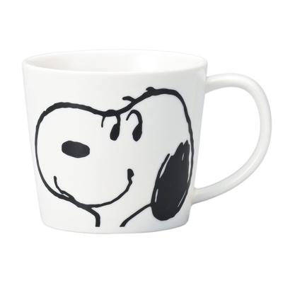 Керамика Kanesho [PEANUTS] Кружка с улыбающимся Снупи, Размер M, Прибл.. 280 мл, Сделано в Японии, 623101
