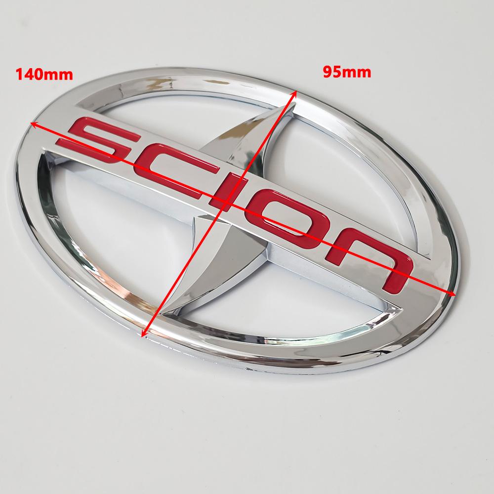 3D Chrome Scion Car Emblem Badge Sticker Front Grille Rear Trunk Decal for Toyota Scion XB TC FR-S IM IA Exterior Replacement VCDX3