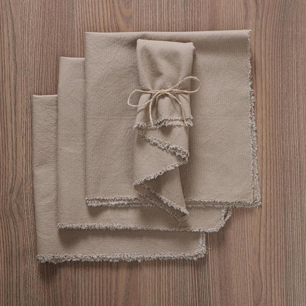 4PCS Eco-Friendly Cloth Napkins Soft Tea Towel Minimalist Placemats Wedding Decor