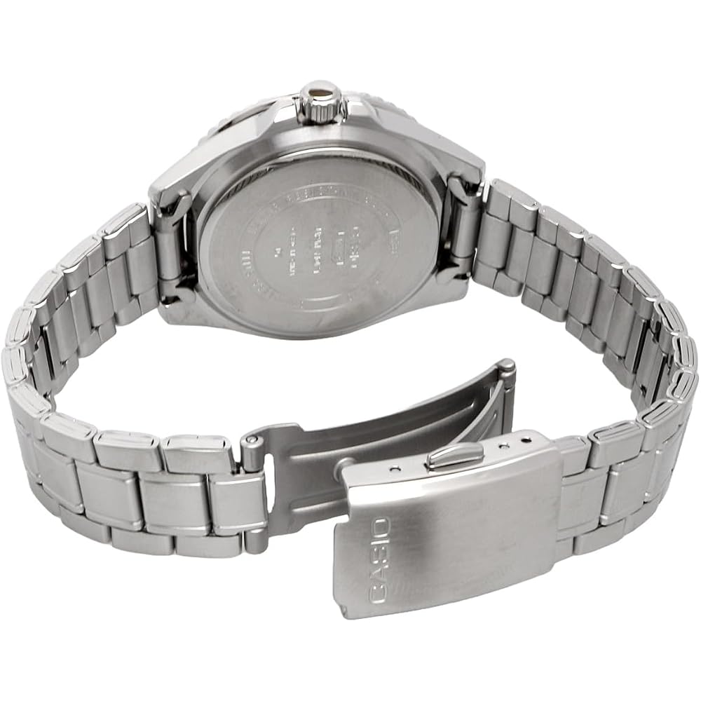 [Касио] CASIO Стандартные аналоговые часы MDV-10D-1A2V Подростковые Женские Девочки Черный × Синий безель Металлический браслет Модель для зарубежного рынка [Импортный товар]