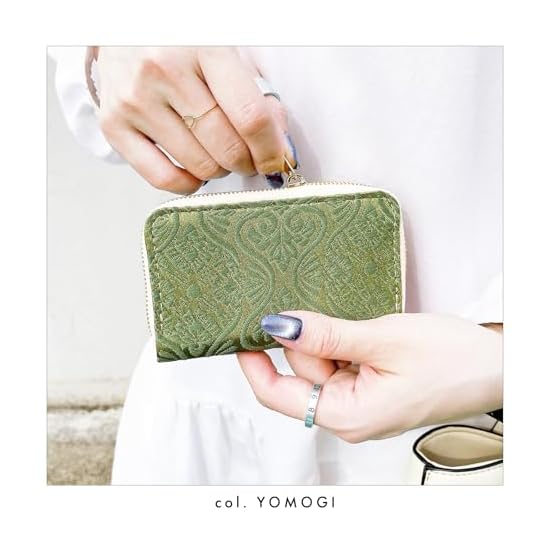 Nishijin-ori Coin Case Kotobuki Pouch Small Wallet Coin Purse Compact Wallet Accessory Case Leather