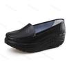 Новые туфли для медсестер для женщин на платформе из кожи Zapatos, повседневные, с наклонным каблуком, нескользящая обувь для взрослых, оптовая продажа