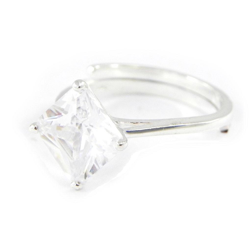 Bague Argent 'Unique' Blanc
