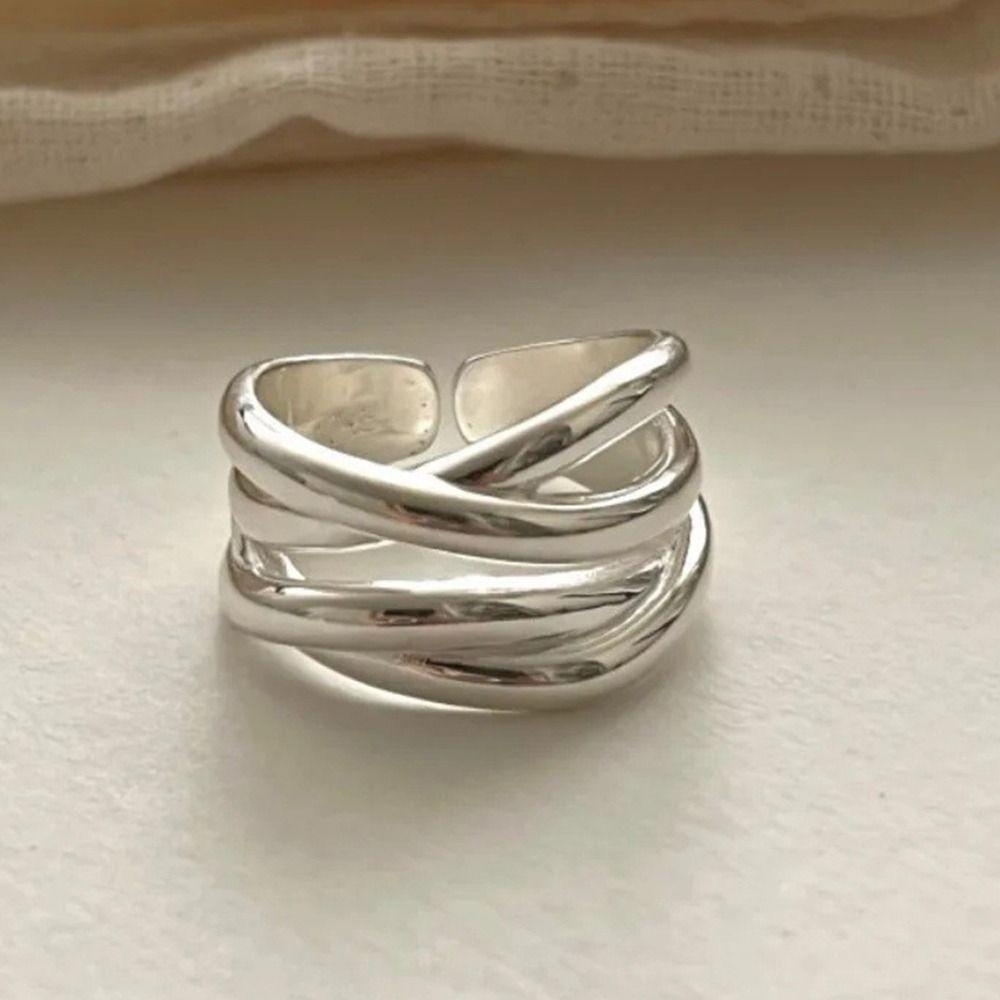 Геометрические открытые кольца Необычное панк-кольцо Подарок Необычные кольца для женщин