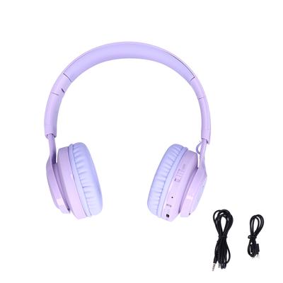 BT06C Детская Bluetooth-гарнитура Светодиодная подсветка Стерео Складная Защита слуха Детская Беспроводная