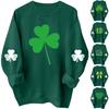 Женские толстовки с длинным рукавом и круглым вырезом, большие размеры, забавные St. Пуловер «Ирландские рубашки Патрика»