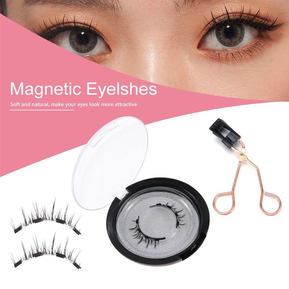 Looking Natural With Applicator Easy to Wear Eye Makeup Tools Handmade Magnetic Eyelashes