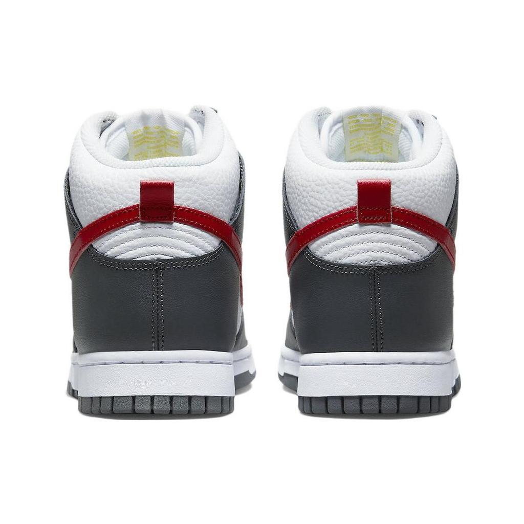 Nike Dunk High Embossed Hoops - Iron Grey Gym Red Мужские кроссовки Opti-Yellow White FD0668-001