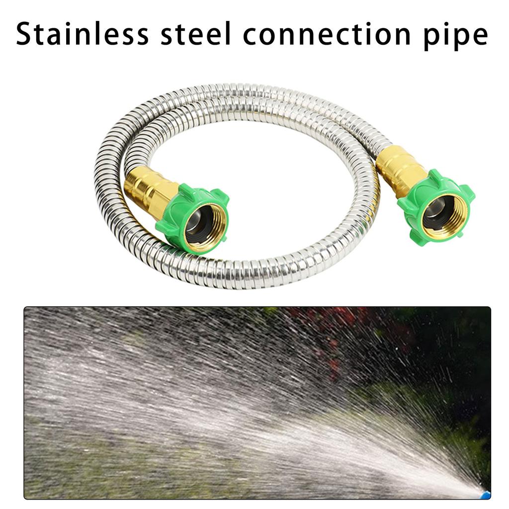 304 Steel Flexible Metal Hose Connector Corrosion Resistant High Pressure Secure Connection Upgrades For Washing Machine