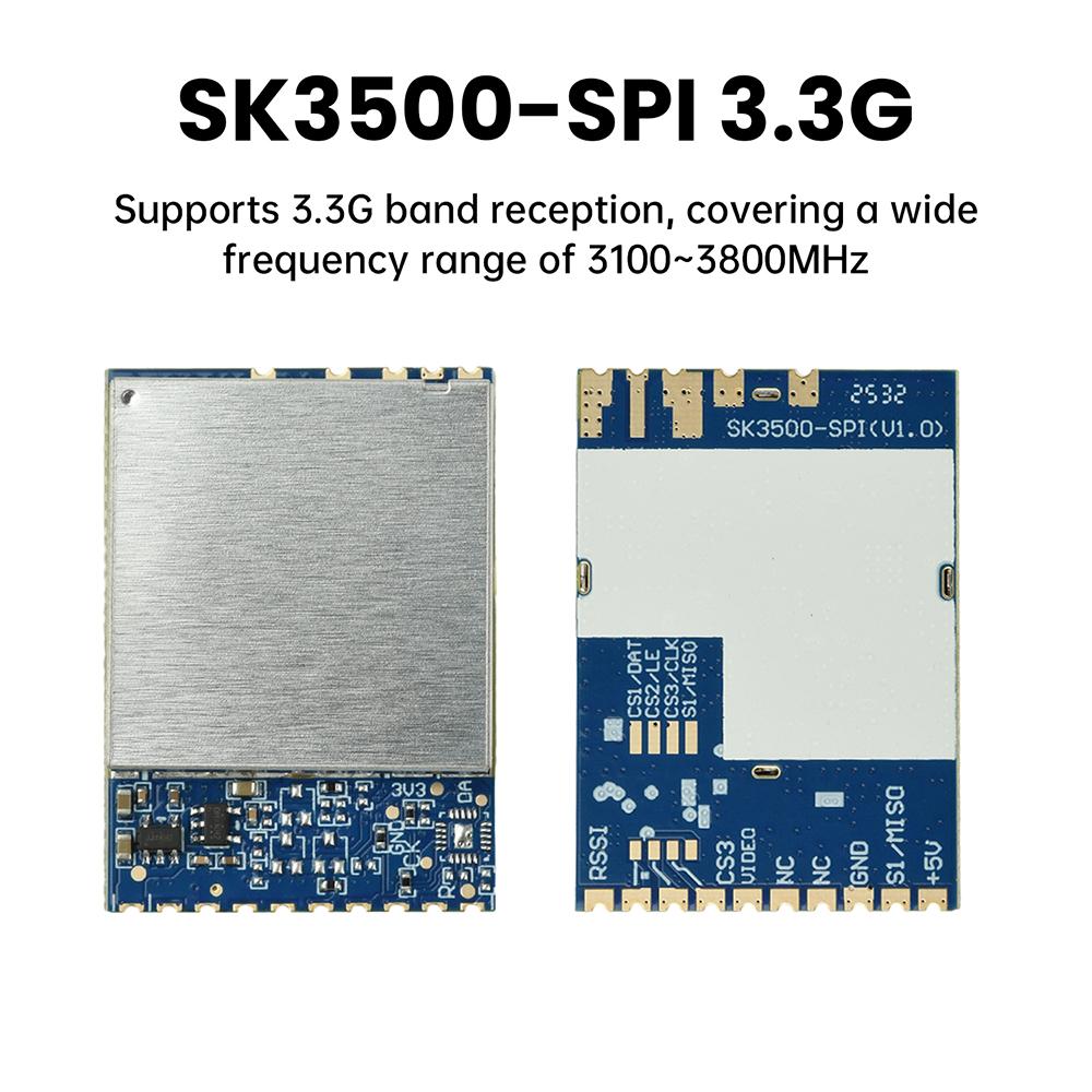 SK3500-SPI 3.3G Модуль передачи изображений FPV Аналоговый беспроводной модуль приема передачи аудио и видео Принимающая частота